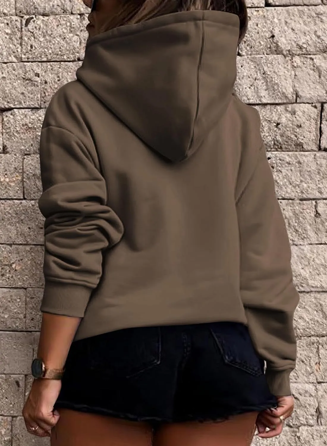 Eytino Plus Size Sweatshirt for Women Casual Long Sleeve Pullover Hooded Tops with Pockets Fall Outfits Clothes(1X-5X)