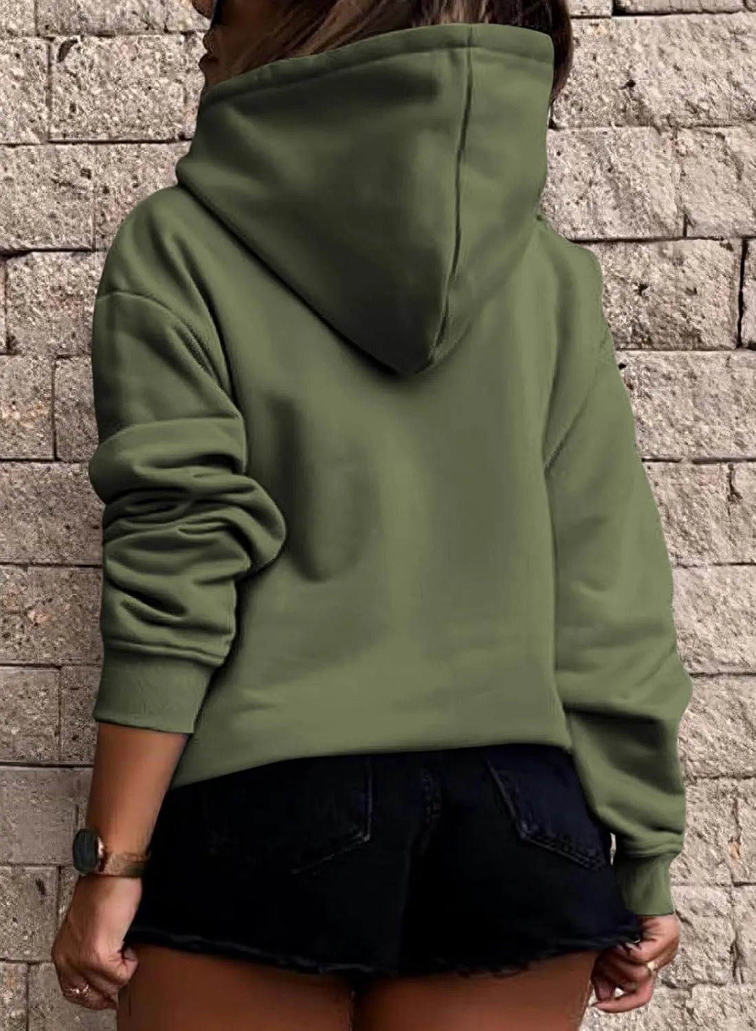 Eytino Plus Size Sweatshirt for Women Casual Long Sleeve Pullover Hooded Tops with Pockets Fall Outfits Clothes(1X-5X)