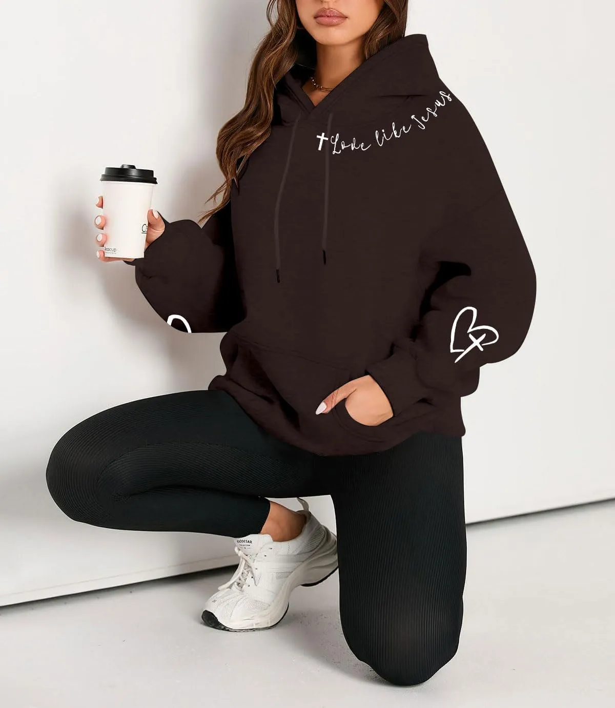FAYALEQ Christian Sweatshirt For Women God Is Good Hoodies Faith Pullover Bible Verse Long Sleeve Tops