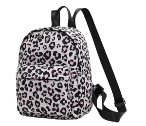 Feeding Tube Backpack G Tube J Tube GJ Tube NG Tube NJ Tube Infinity Pump (Leopard Pink)