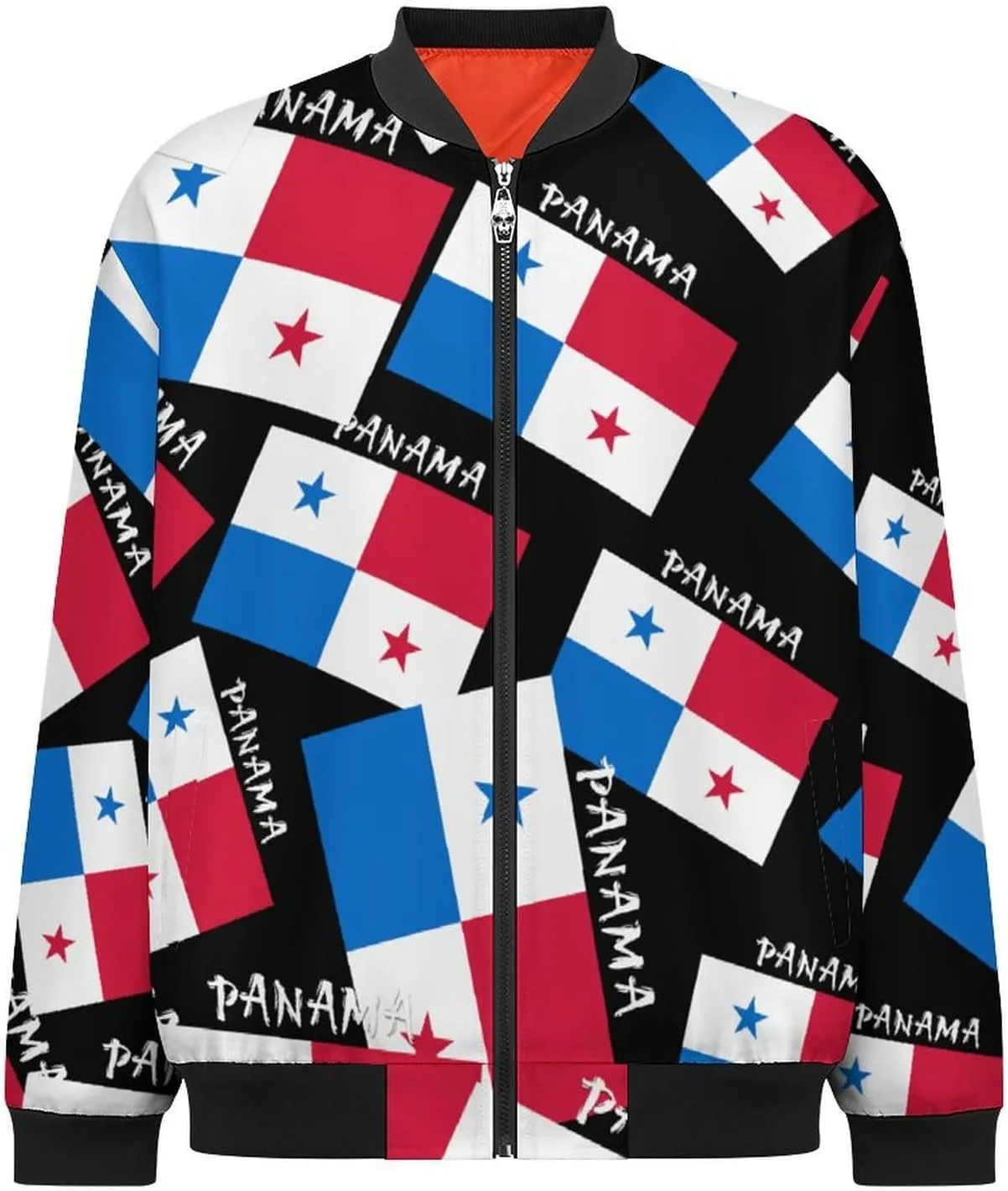 Flag of Panama Men's Bomber Jacket Lightweight Windbreaker Fashion Spring Fall Coats Casual Jackets for Men