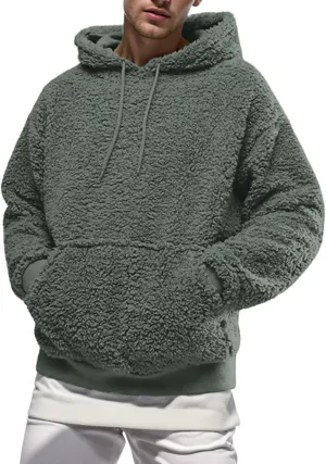 Fleece Jacket Men, Men's Outdoor Casual Fleece Sherpa Lined Button Down Shirt Jacket Heavyweight Jacket Coats