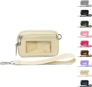 Flexcarry,Cozy Loft Stylish Compact Wallet,Portable Women's Wristlet Handbags Id Card Holder Wallet Zipper Wallet
