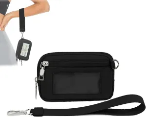 Flexcarry,Cozy Loft Stylish Compact Wallet,Portable Women's Wristlet Handbags Id Card Holder Wallet Zipper Wallet