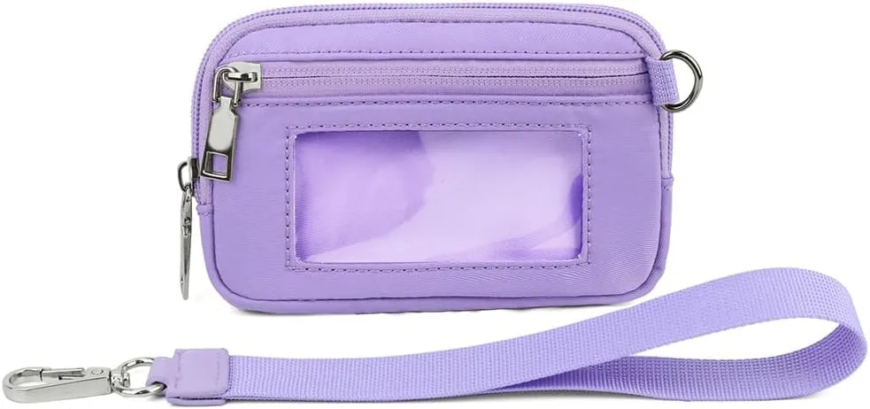 Flexcarry,Cozy Loft Stylish Compact Wallet,Portable Women's Wristlet Handbags Id Card Holder Wallet Zipper Wallet