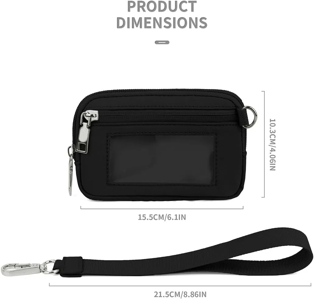 Flexcarry,Cozy Loft Stylish Compact Wallet,Portable Women's Wristlet Handbags Id Card Holder Wallet Zipper Wallet