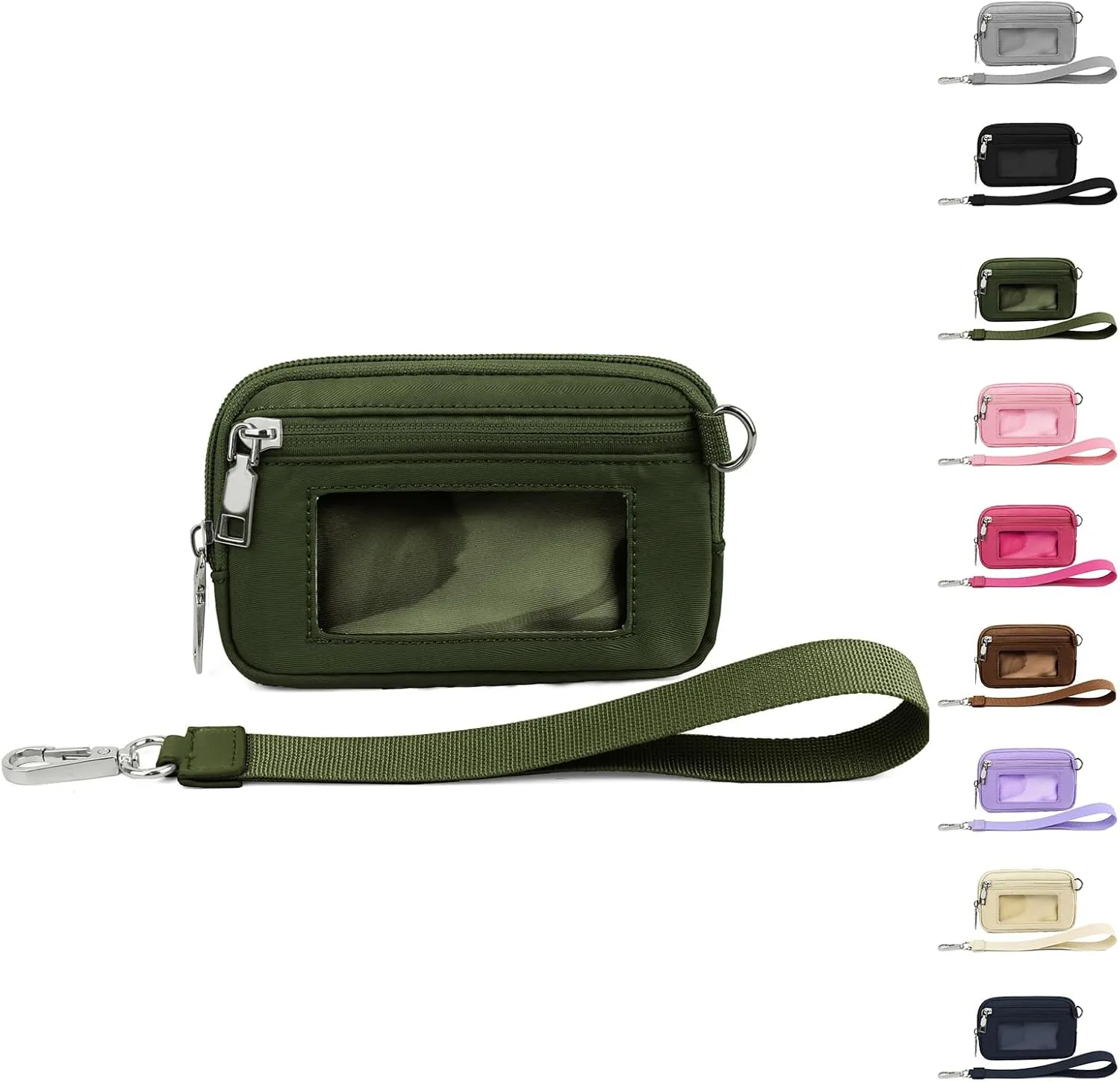 Flexcarry,Cozy Loft Stylish Compact Wallet,Portable Women's Wristlet Handbags Id Card Holder Wallet Zipper Wallet