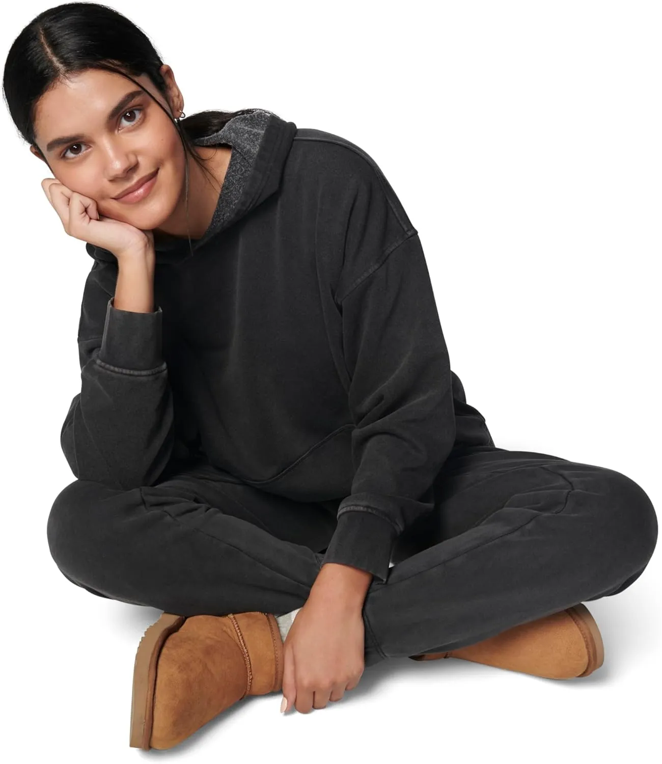 florence by mills Women's Cozy Crush Mineral Wash Oversized Hoodie