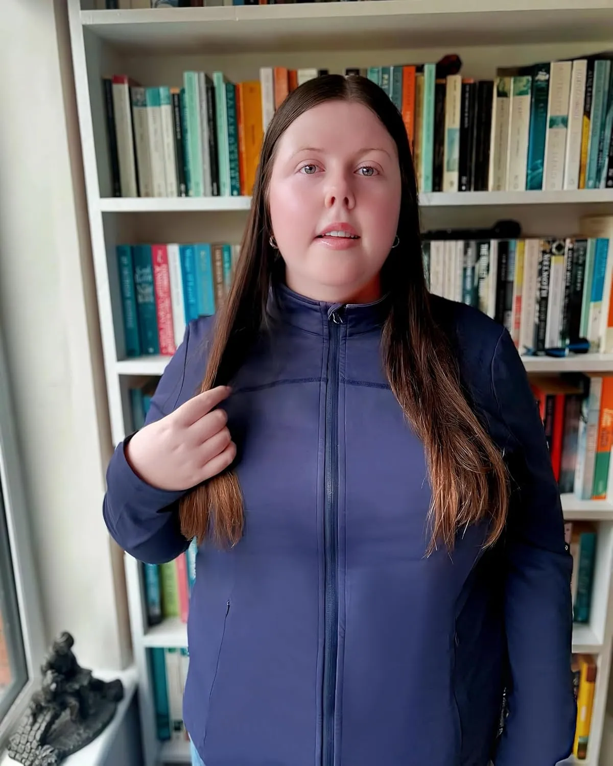 FOREYOND Plus Size Jackets for Women Athletic Workout Running Jacket Full Zip up Lightweight Yoga Tops with Thumb Holes