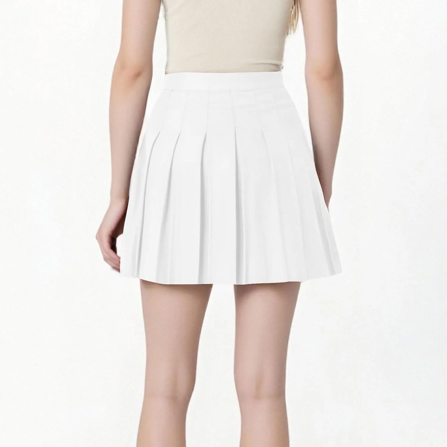Formal Skorts for Women Linen Mini Short Slim Tunics Pleated High Cut Cheerleader Cosplay Plain Skort Women 2025