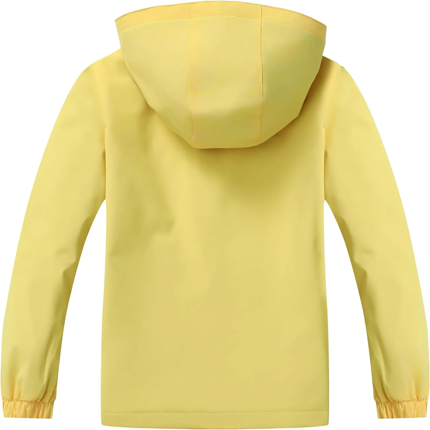 Girls Outdoor Lightweight Rain Jacket Kids Waterproof Breathable Mesh Lined Raincoat