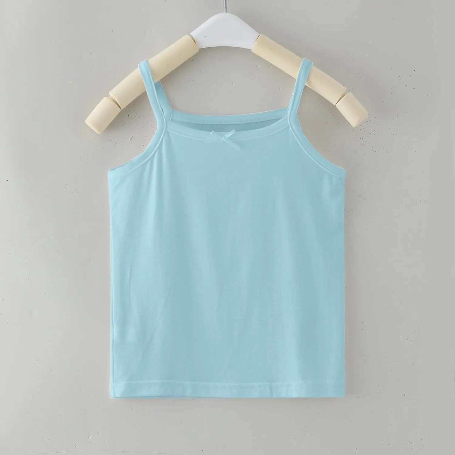 Girls Soild Basic Camisole Top Spaghetti Strap Basic Crew Neck Y Back Toddler Kids Sports Dance Tank Top
