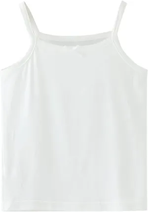 Girls Soild Basic Camisole Top Spaghetti Strap Basic Crew Neck Y Back Toddler Kids Sports Dance Tank Top