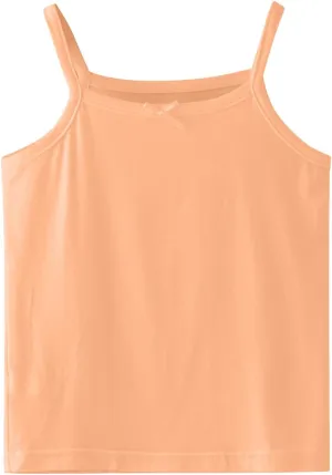 Girls Soild Basic Camisole Top Spaghetti Strap Basic Crew Neck Y Back Toddler Kids Sports Dance Tank Top
