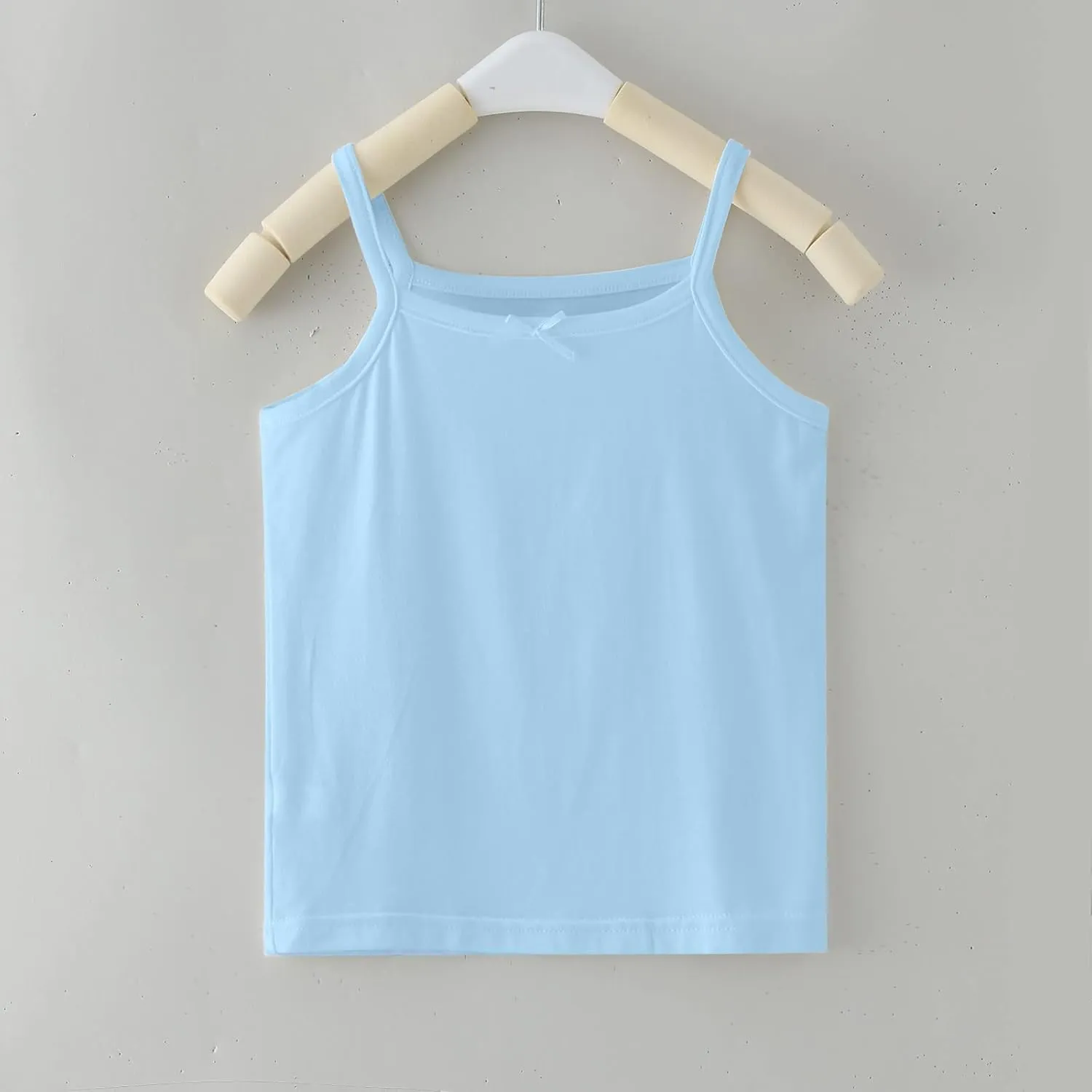 Girls Soild Basic Camisole Top Spaghetti Strap Basic Crew Neck Y Back Toddler Kids Sports Dance Tank Top