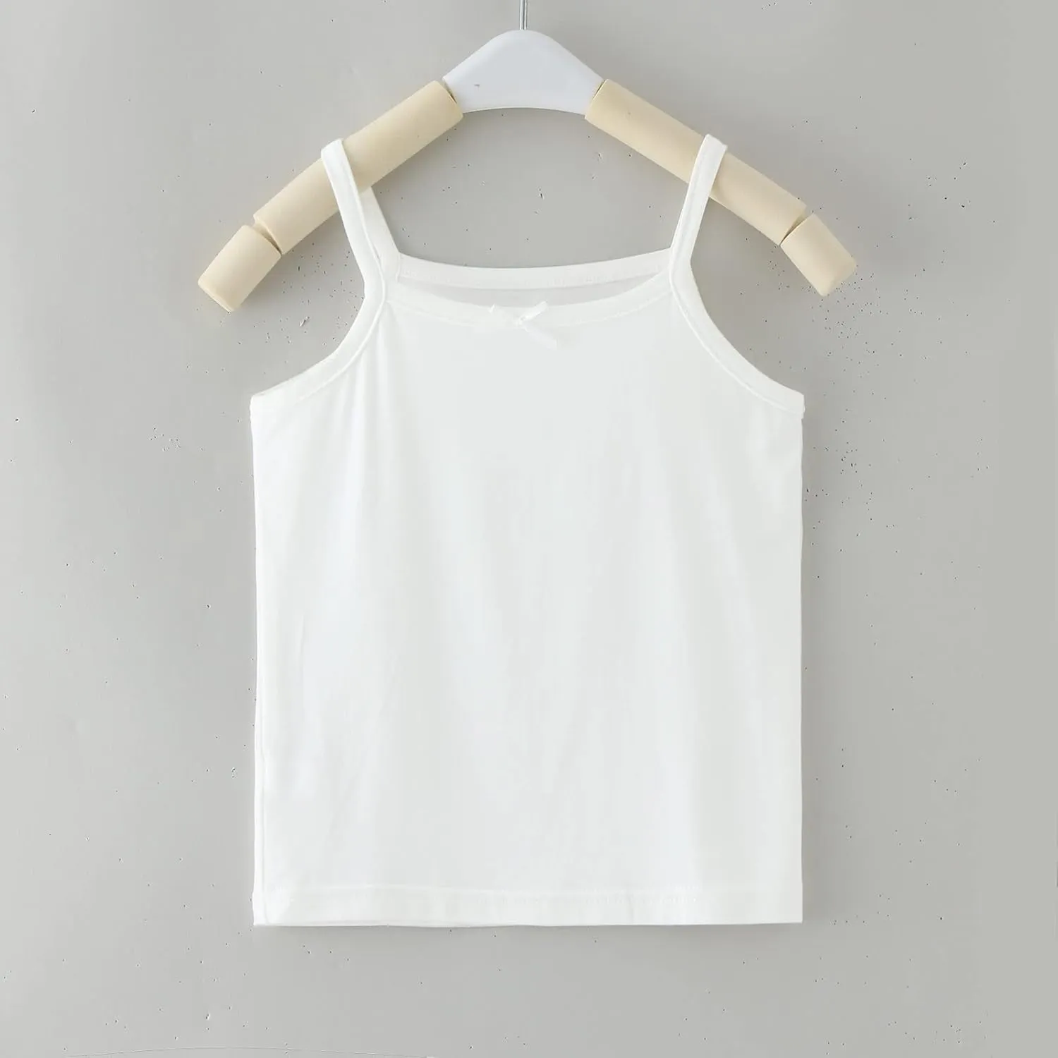 Girls Soild Basic Camisole Top Spaghetti Strap Basic Crew Neck Y Back Toddler Kids Sports Dance Tank Top