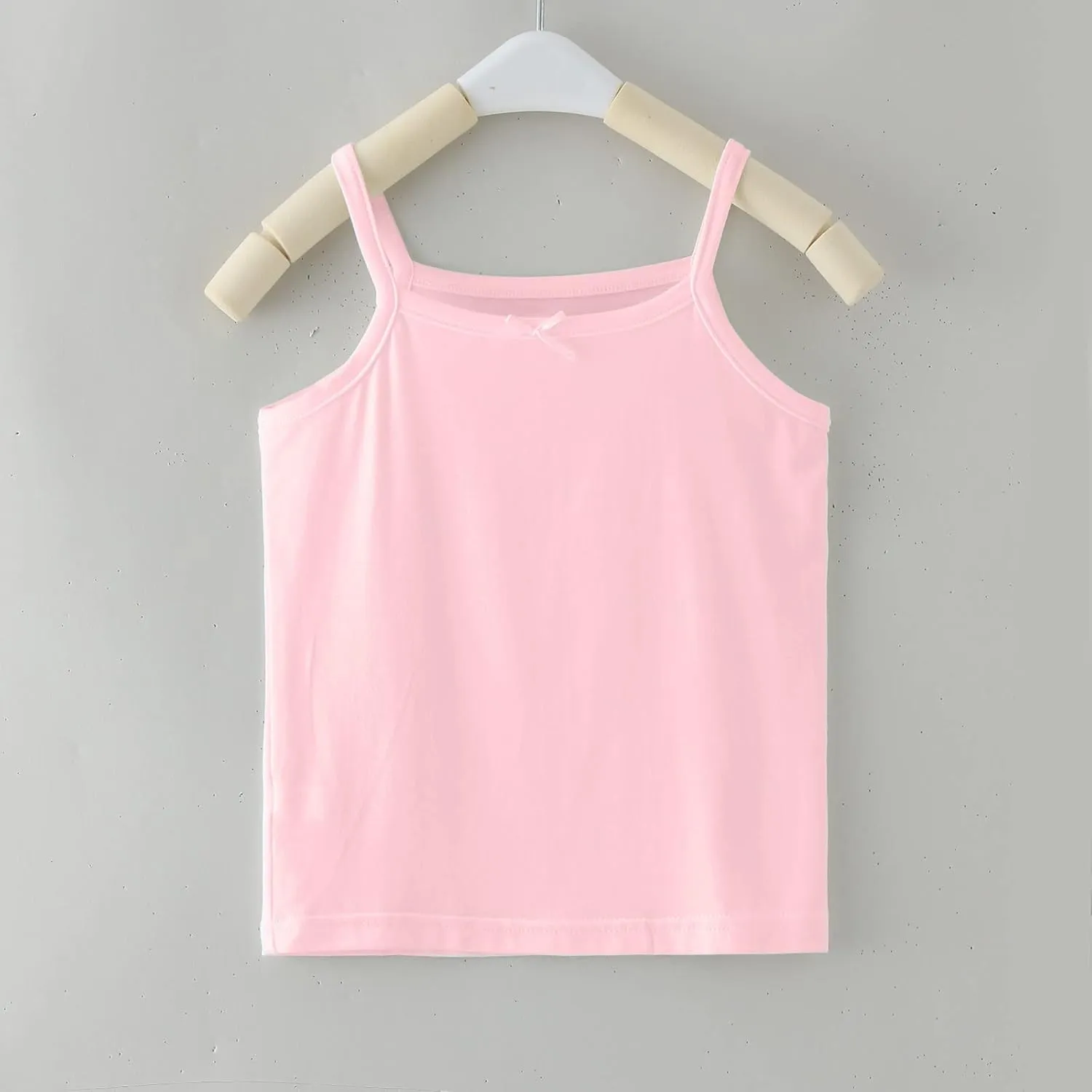 Girls Soild Basic Camisole Top Spaghetti Strap Basic Crew Neck Y Back Toddler Kids Sports Dance Tank Top