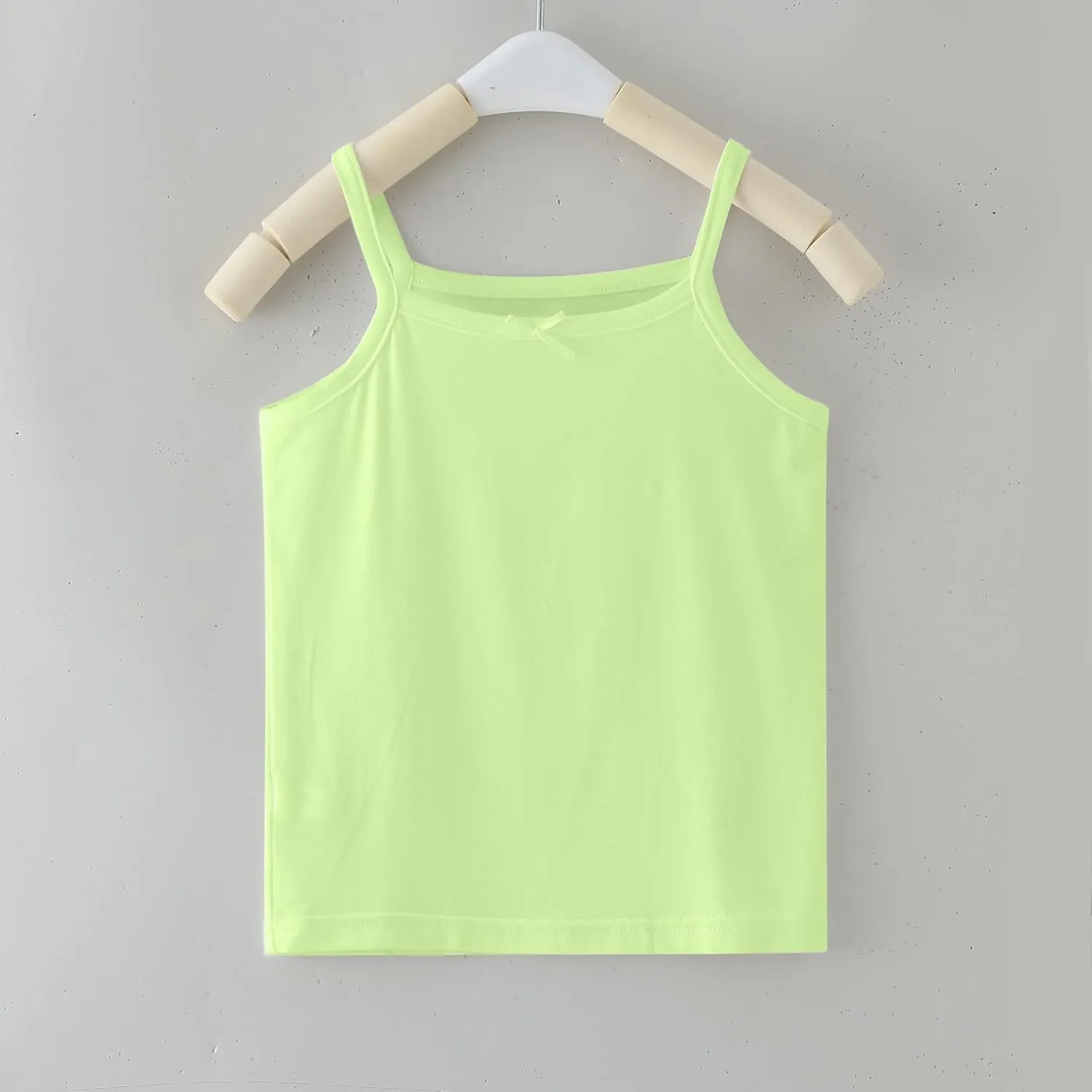 Girls Soild Basic Camisole Top Spaghetti Strap Basic Crew Neck Y Back Toddler Kids Sports Dance Tank Top