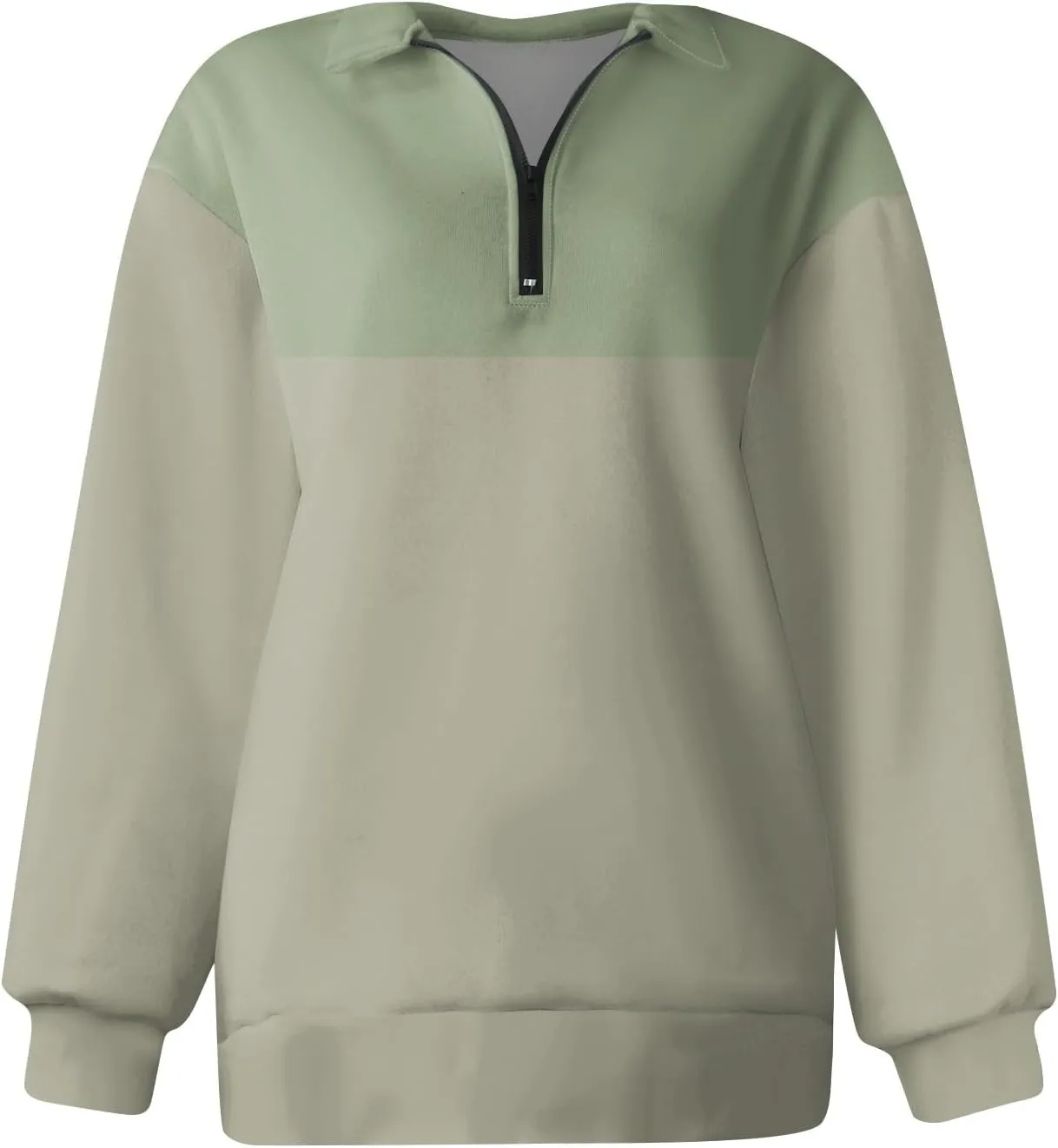 GOFULY 1/4 Zip Pullover Women Fall Color Block Oversized Sweatshirt Sexy Long Sleeve Pullover Tops Winter Cute Outfits 2024