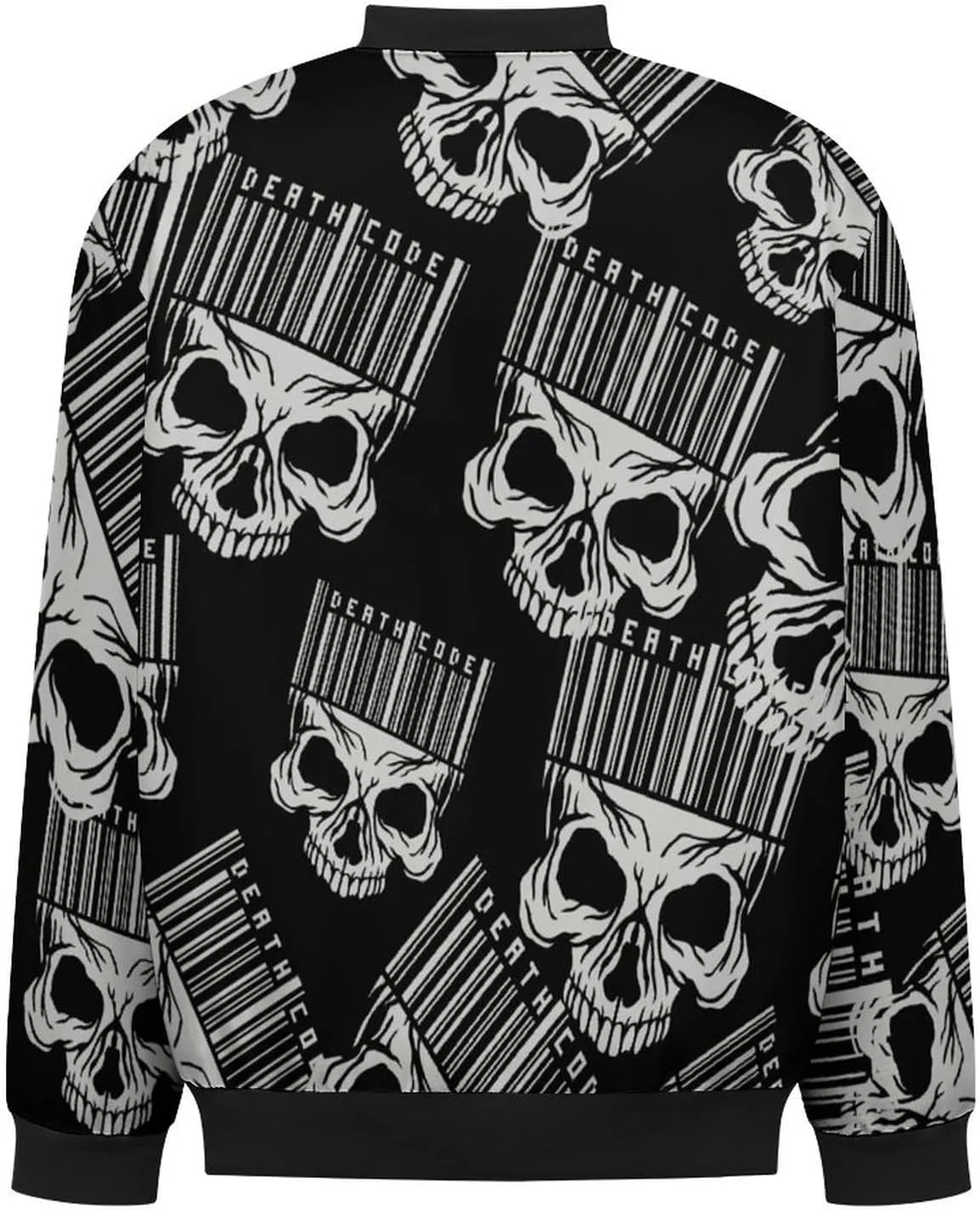 Gothic Sign with Skull Men's Bomber Jacket Lightweight Windbreaker Fashion Spring Fall Coats Casual Jackets for Men