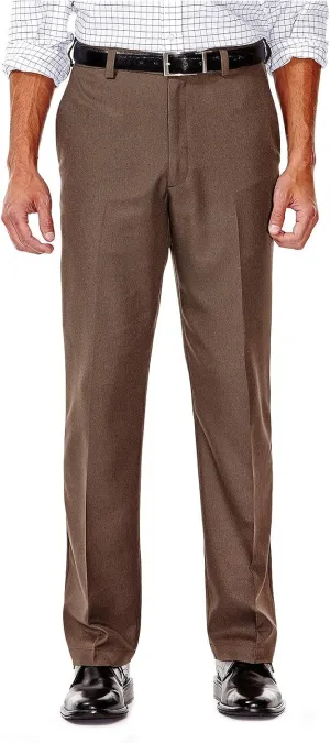 Haggar Men's Cool 18 Heather Solid Pant