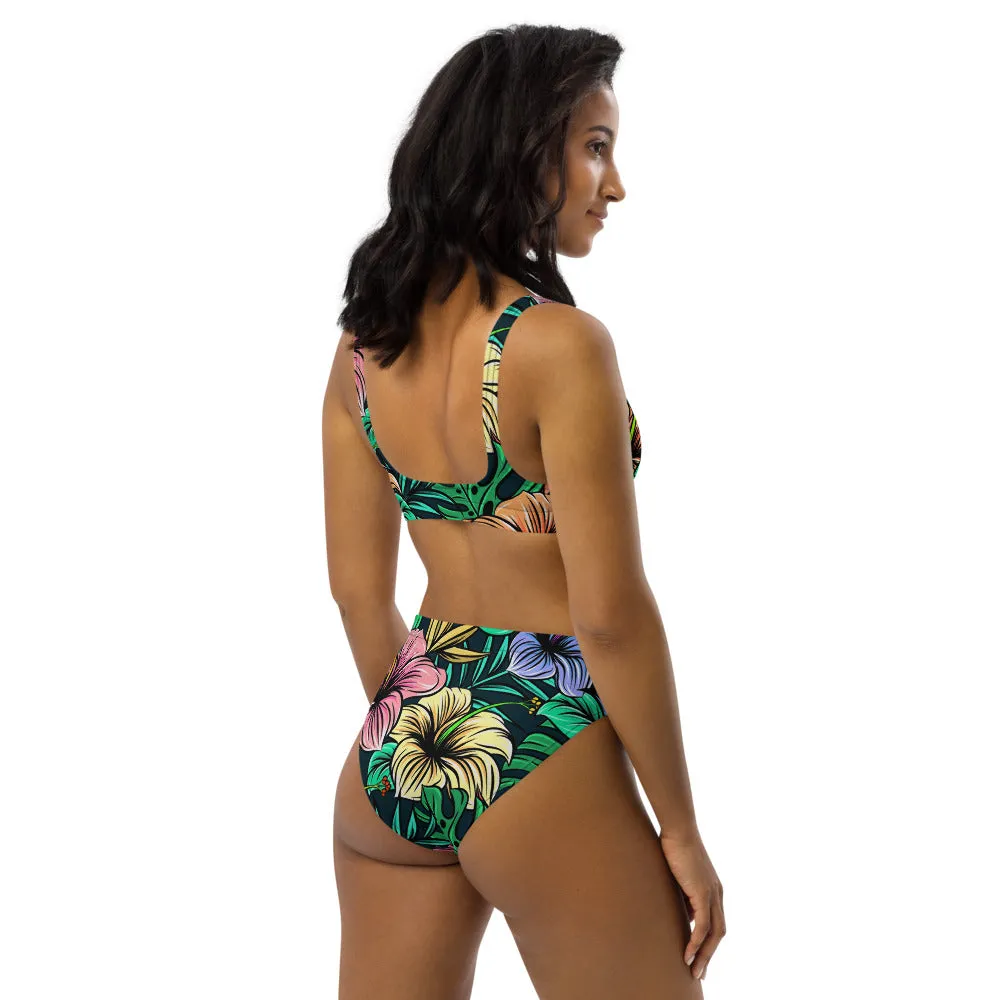 'Hibiscus' high-waisted bikini