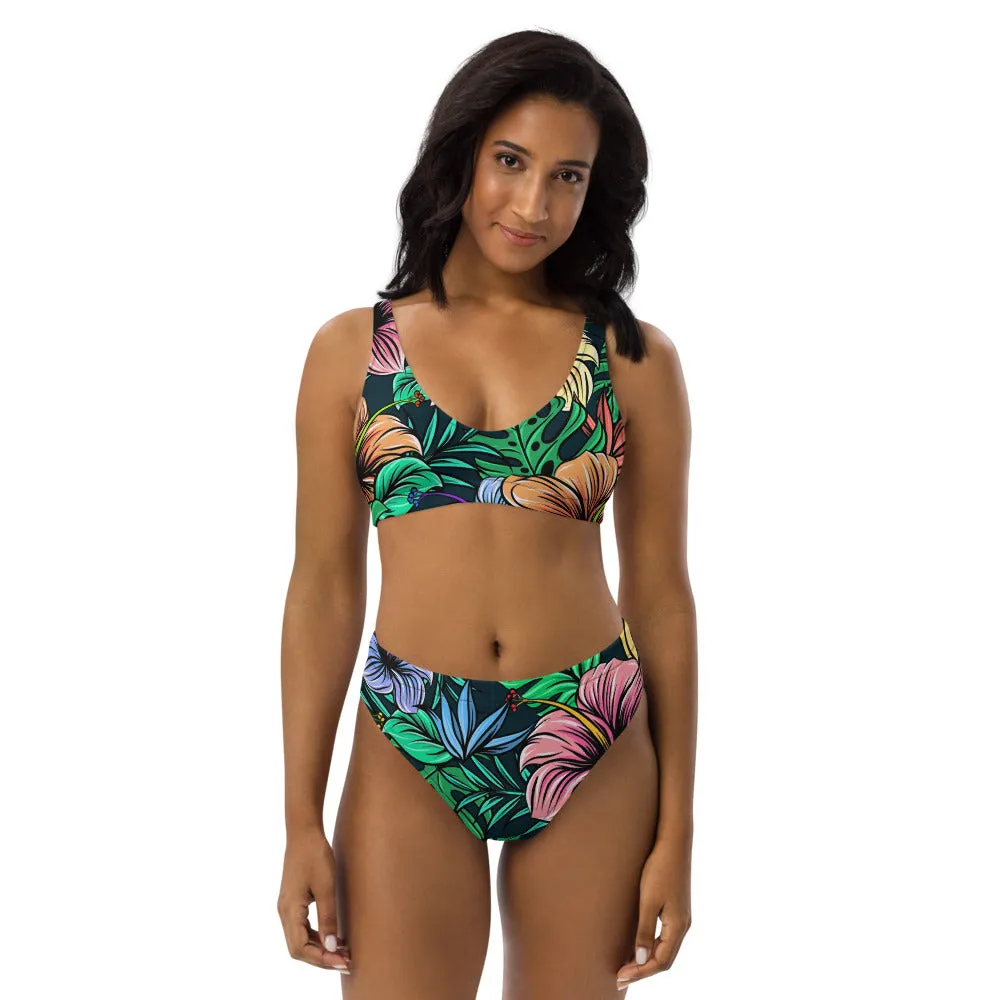 'Hibiscus' high-waisted bikini