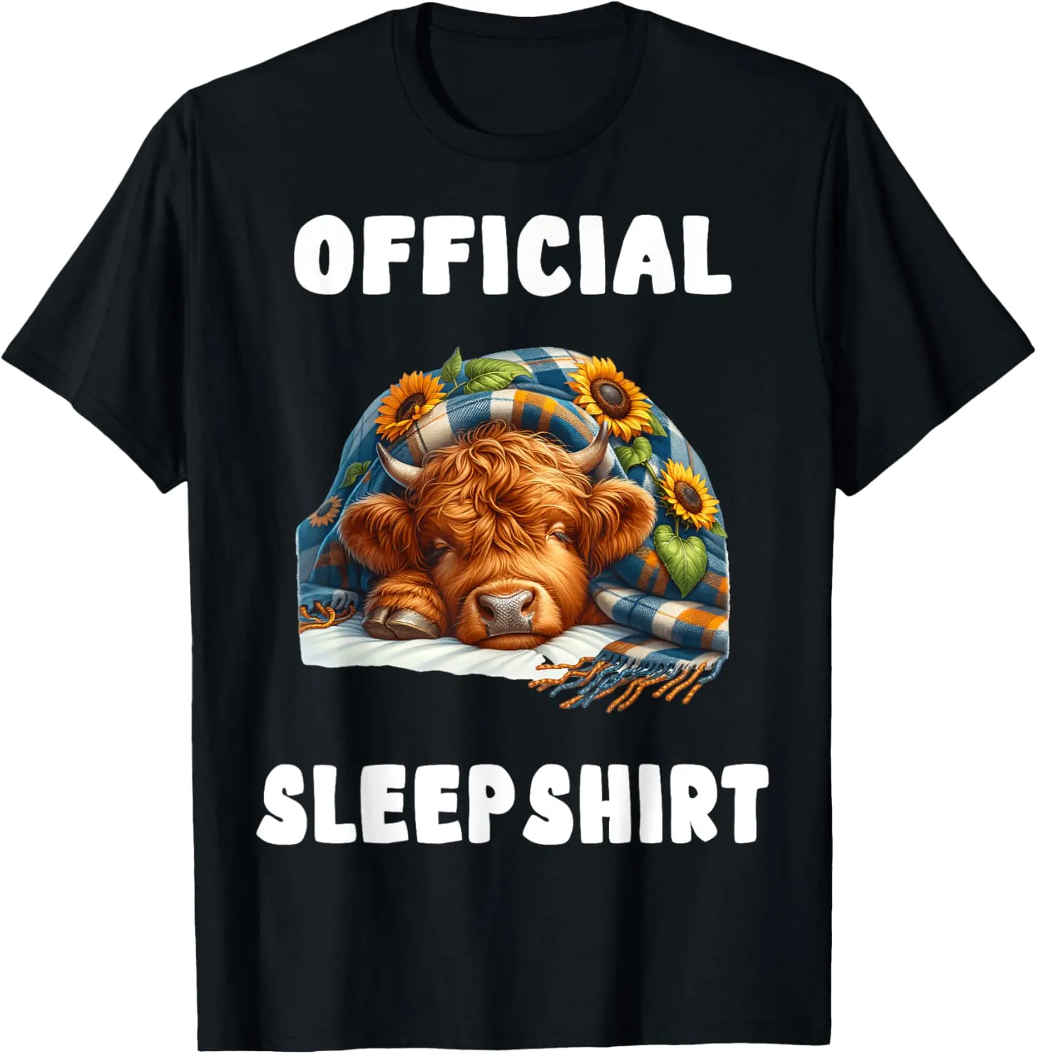 Highland_cow - Official Sleepshirt Pajamas Nightgown T-Shirt
