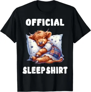Highland_cow - Official Sleepshirt Pajamas Nightgown T-Shirt