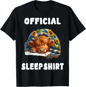 Highland_cow - Official Sleepshirt Pajamas Nightgown T-Shirt