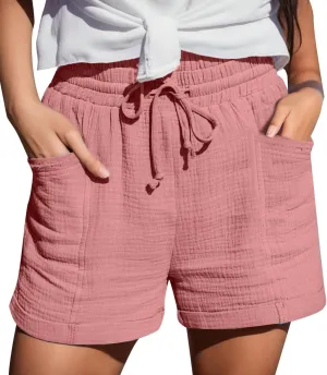 Hiking Cargo Shorts for Women Quick Dry Athletic Shorts for Camping Golf Summer Casual Shorts with Pockets