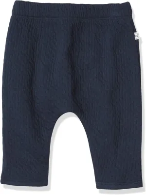 HonestBaby Matelasse Harem Pants Cozy Roomy Fit Pull on Bottoms 100% Organic Cotton for Infant Baby Boys, Girls, Unisex