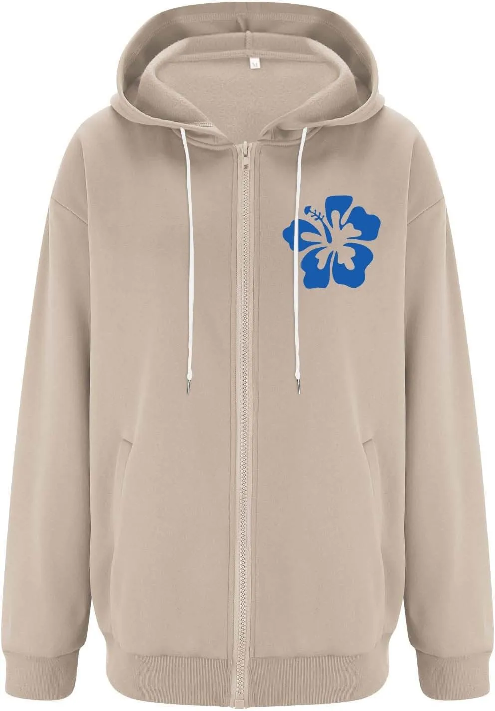 Hoodies Y2k Letter Graphic Hoodies for Women 2024 Preppy Sweatshirts Long Sleeve Drawstring Zipper Pockets Pullover