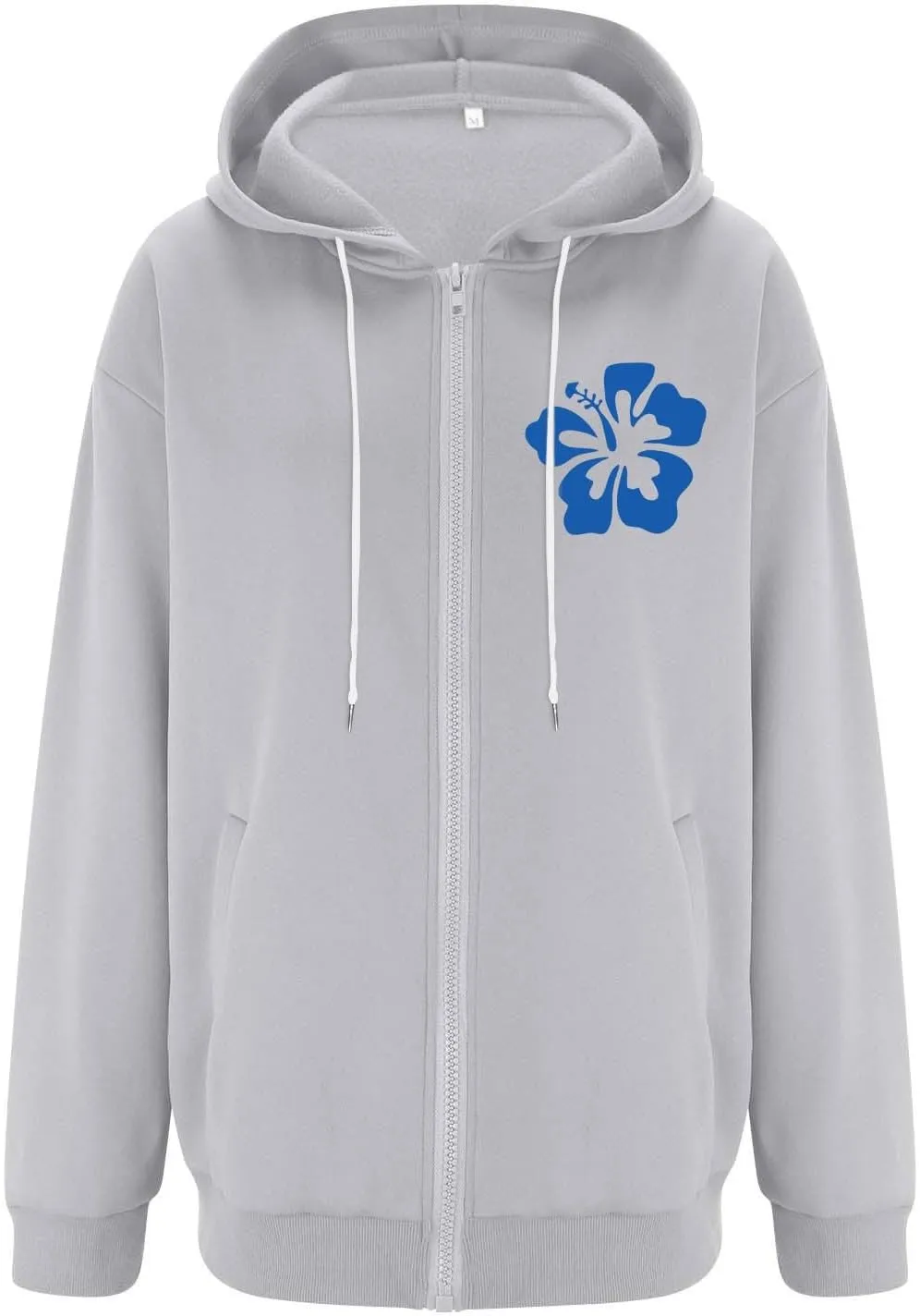 Hoodies Y2k Letter Graphic Hoodies for Women 2024 Preppy Sweatshirts Long Sleeve Drawstring Zipper Pockets Pullover
