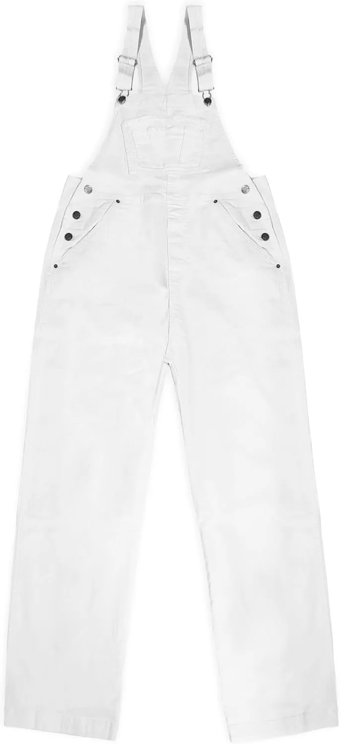 Hybrid & Company Womens Super Comfy Stretch Denim jumpsuit Pants Overalls