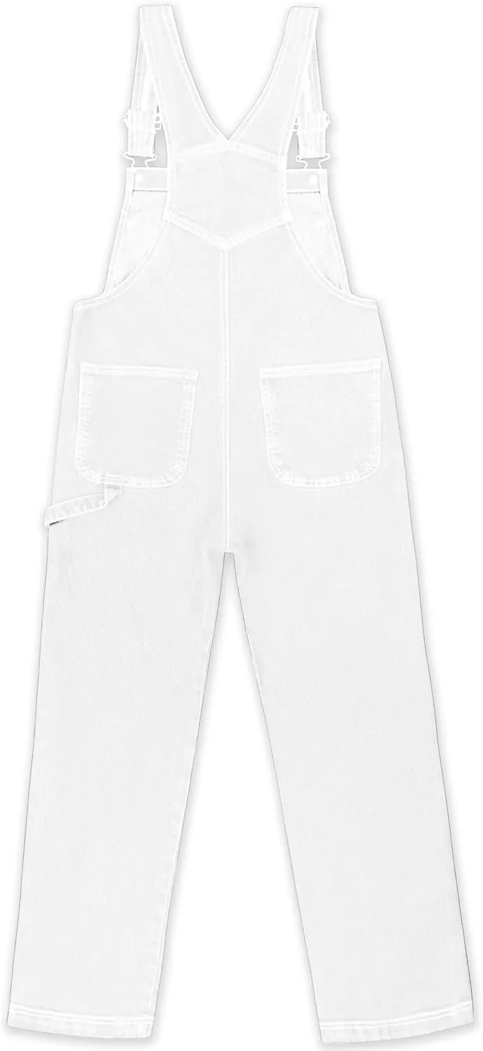 Hybrid & Company Womens Super Comfy Stretch Denim jumpsuit Pants Overalls