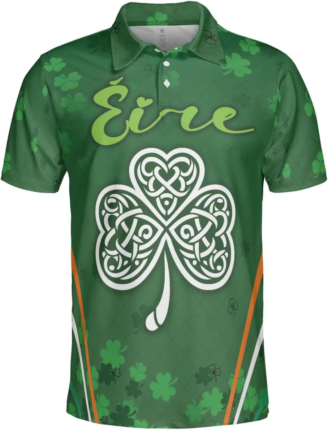 Irish Golf Polo Shirts for Men - St Patricks Day Mens Golf Shirts Short Sleeve Fit Tennis T-Shirt HN03