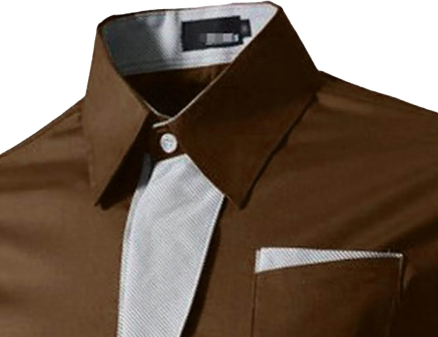 JEShifangjiusu Men's Casual Long Sleeve Button-Down Shirts Slim Fit Beach Yoga Fashion Shirts Cotton Dress Shirt with Pocket