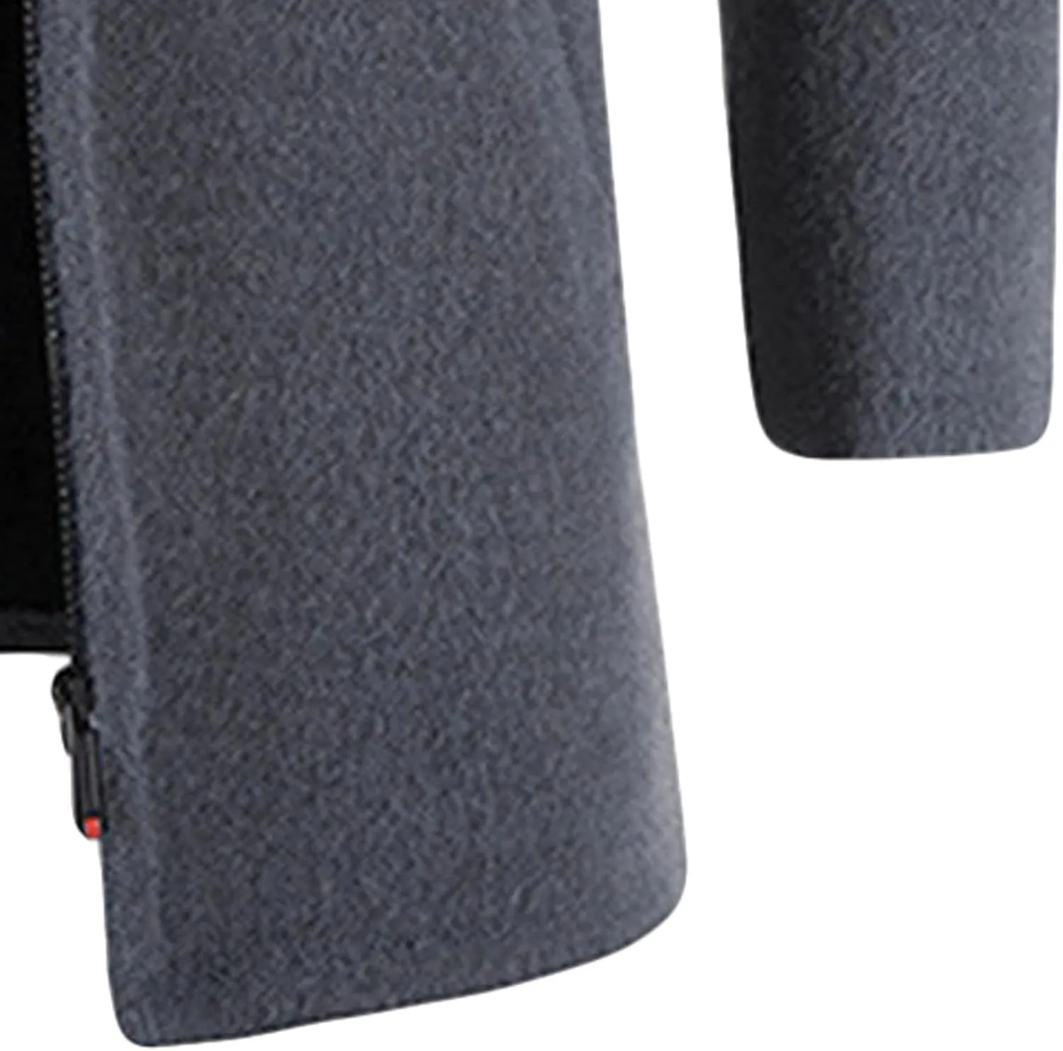 JEsilunmaMY Mens Stand Collar Zipper Warm Cardigan Long Sleeve Fall Winter Open Front Overcoat Solid Color Fleece Trench Coat