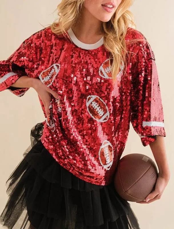 Juakoso Sequin Christmas Sweatshirts for Women Santa Nutcracker Oversized Sweater Shirts Long Sleeve Pullover Hoodies