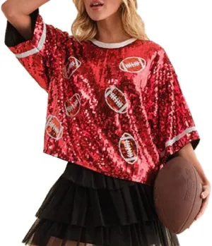 Juakoso Sequin Christmas Sweatshirts for Women Santa Nutcracker Oversized Sweater Shirts Long Sleeve Pullover Hoodies