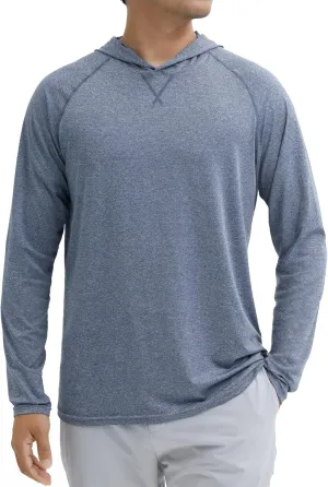 Keisimimo Men's UPF 50  Sun Protection Hoodie Shirts Long Sleeve Rash Guard Quick Dry UV SPF Fishing Hiking Shirts