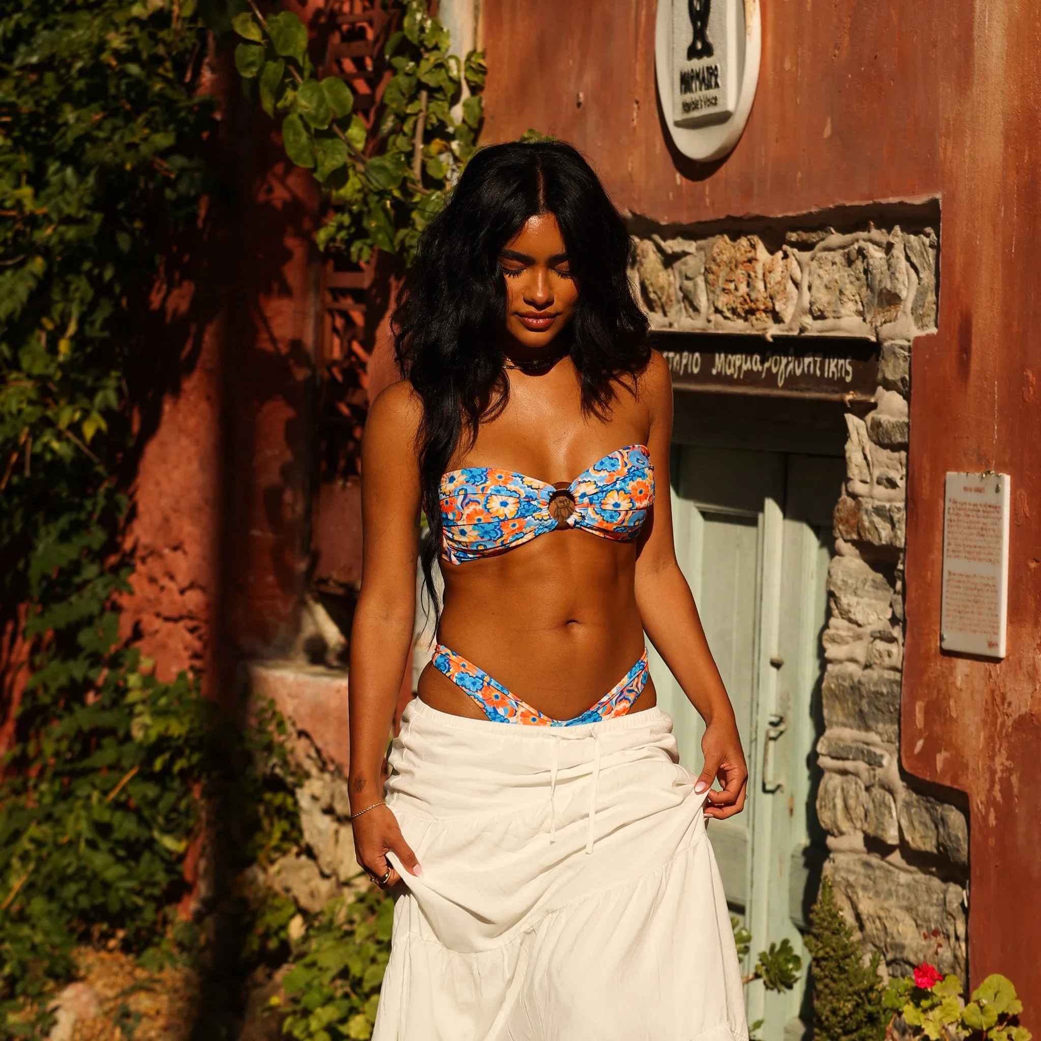 Kulani Kinis Strapless Bandeau Bikini Top - Havana Heat - FINAL SALE