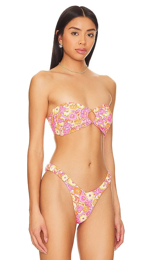 Kulani Kinis Strapless Bandeau Bikini Top in Pink