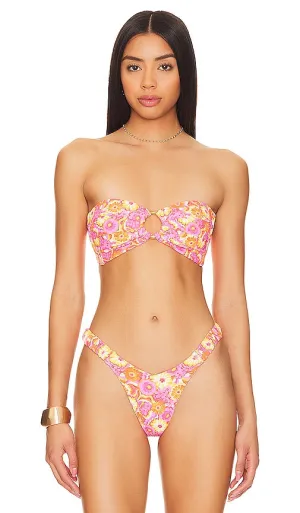 Kulani Kinis Strapless Bandeau Bikini Top in Pink