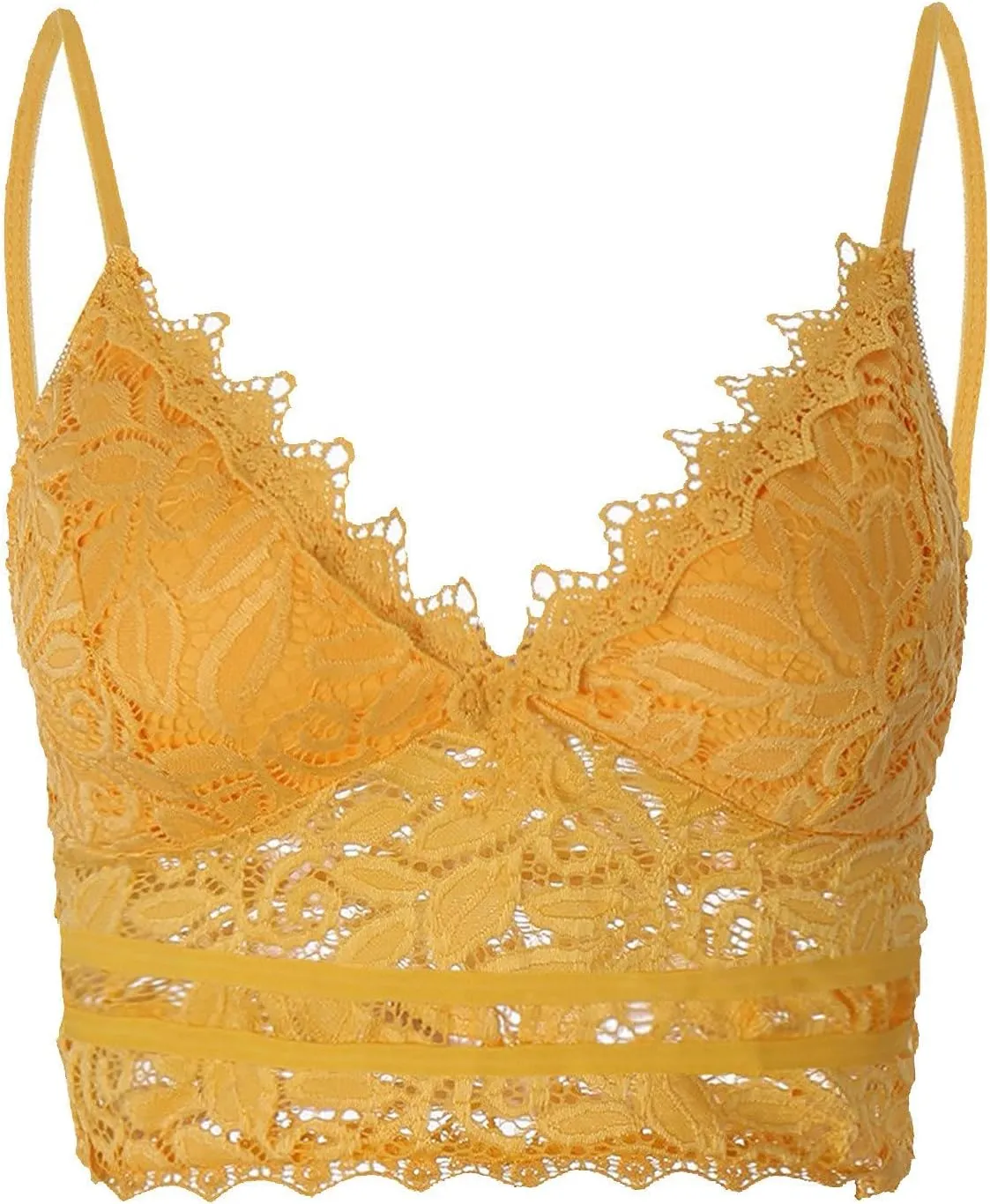 Lace Bralettes for Women with Support Crop Top Sexy Spaghetti Strap Tank Top Slim Basic Camisole Top Corset Lingerie