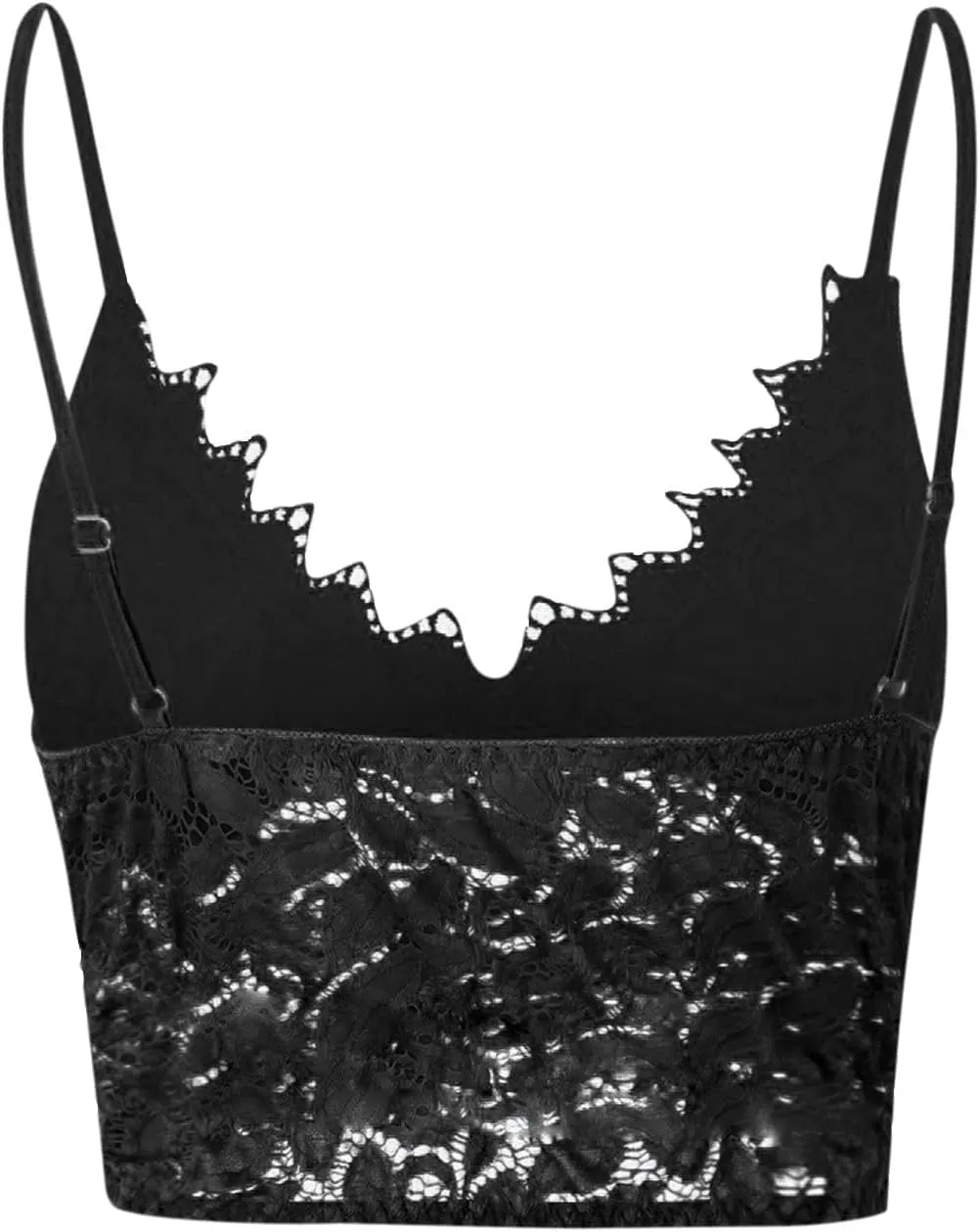 Lace Bralettes for Women with Support Crop Top Sexy Spaghetti Strap Tank Top Slim Basic Camisole Top Corset Lingerie