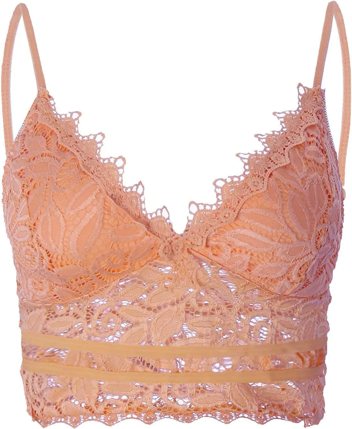 Lace Bralettes for Women with Support Crop Top Sexy Spaghetti Strap Tank Top Slim Basic Camisole Top Corset Lingerie