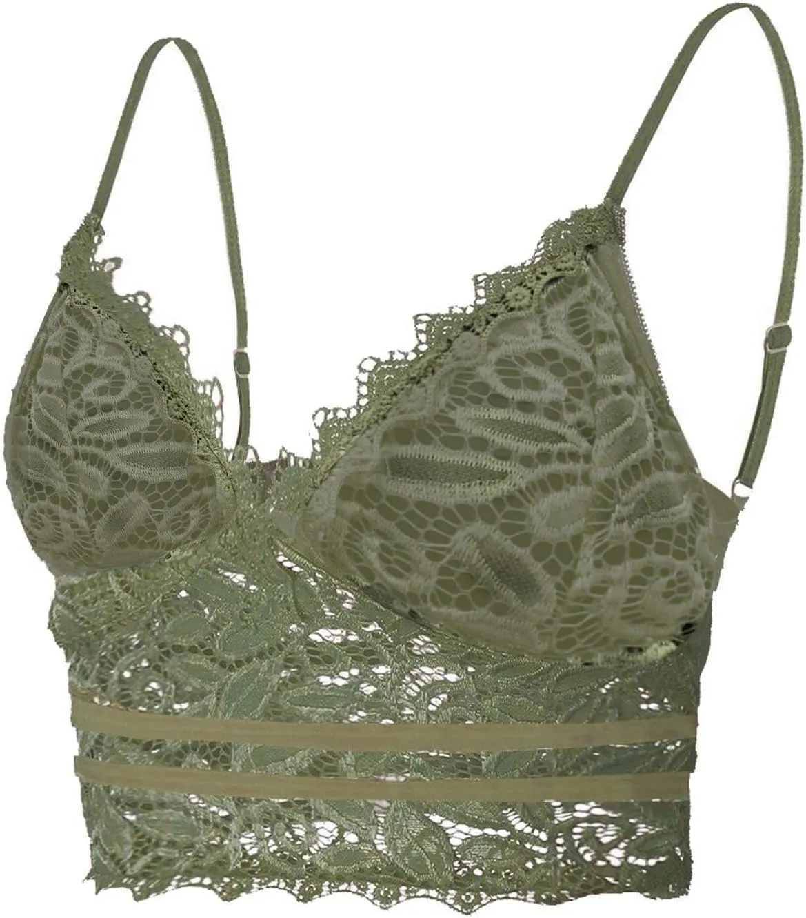 Lace Bralettes for Women with Support Crop Top Sexy Spaghetti Strap Tank Top Slim Basic Camisole Top Corset Lingerie