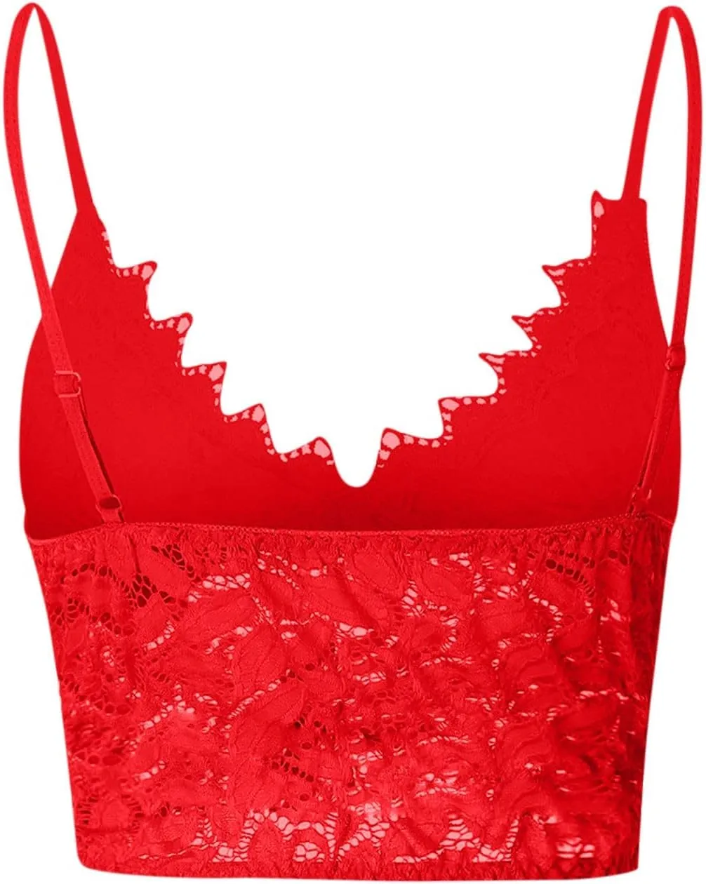 Lace Bralettes for Women with Support Crop Top Sexy Spaghetti Strap Tank Top Slim Basic Camisole Top Corset Lingerie